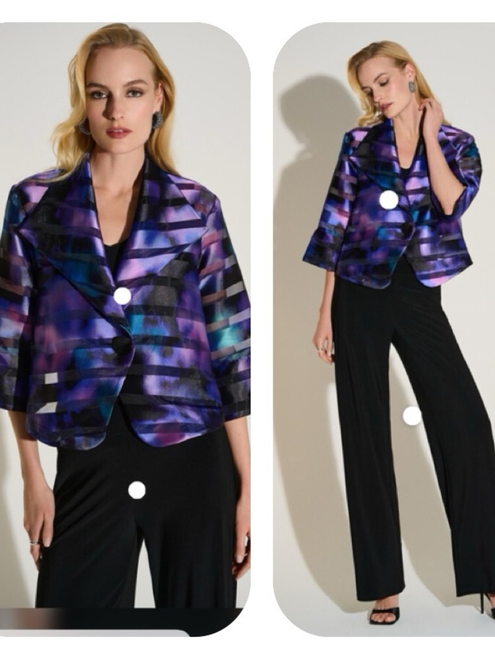 Joseph Ribkoff Multi Color Swing Jacket